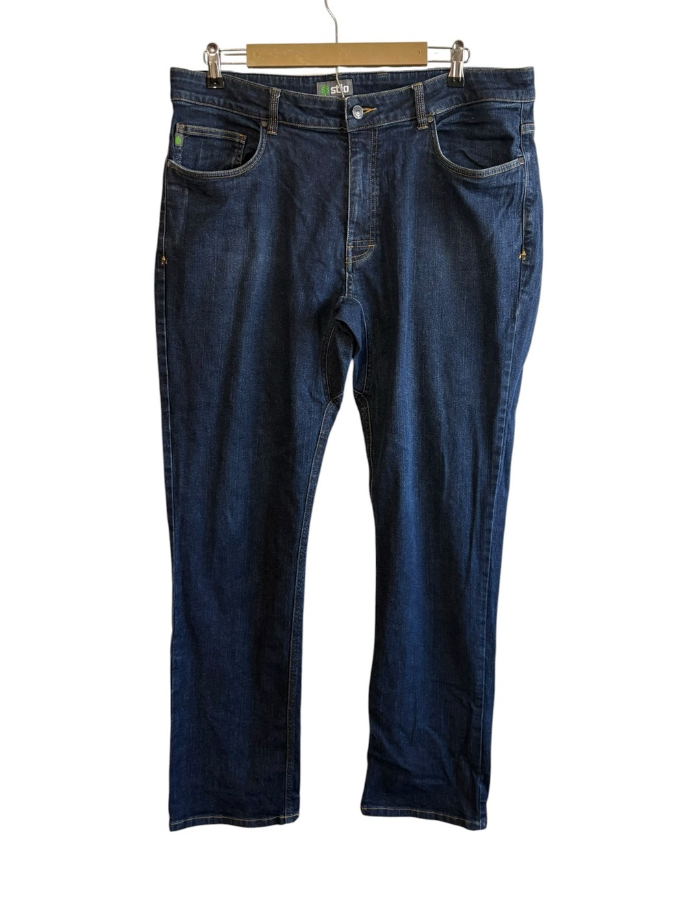 Stio Men’s 38 Long Dark Wash Straight Leg Jeans‎ Western Outdoor Workwear Travel